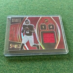 Kyle Pitts 2021 Select Draft Selections Prizm Memorabilia Patch card RC #DS-KPI